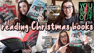 reading a Christmas thriller, romance, and a horror novella [reading vlog]