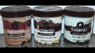 Talenti Gelato Layers: Dark Chocolate Cherry, Peanut Butter Vanilla Fudge, Mint Fudge Cookie Review