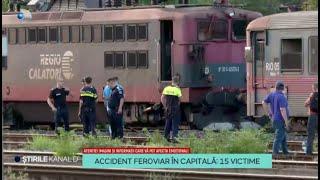 Stirile Kanal D - Accident feroviar in capitala: 15 victime. | Editie de pranz