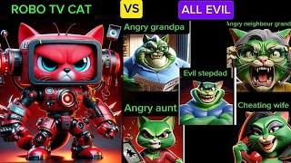 kitty cat ROBO TV CAT VS ALL EVIL