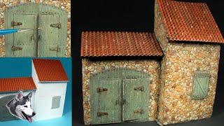 Making a building structure in 1/35 scale.