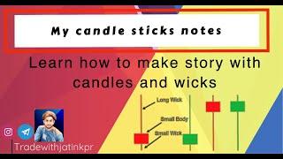 "My candle sticks notes" (Difficult, but you can do it) | How to read candlestick chart.