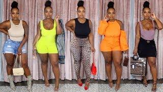 SUPER LIT  Outfit Ideals ft. PrettyLittleThing | Try On Haul | Porchia Nicole