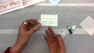 Blood typing using Eldoncard