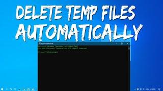 How to Delete Temp Files Automatically in Windows 10/8/7