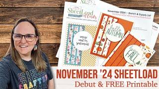 November 2024 SheetLoad of Cards | Debut & FREE Printable #suysnov2024