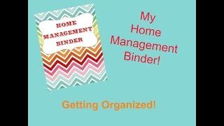 Home Management Binder... Organizing My Life!