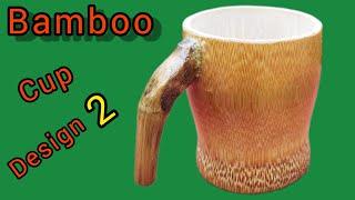 How to make bamboo cup at home/tea cup making with bamboo/cup