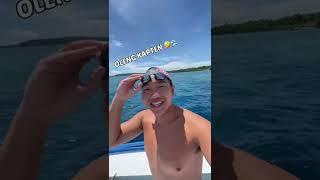 CHALLENGE BERENANG DI TENGAH LAUT BEROMBAK BESAR?! ‍️