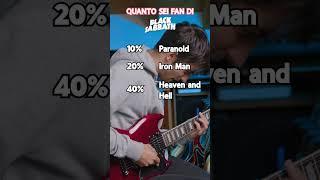 Quanto sei fan dei Black Sabbath?️