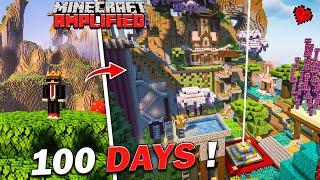 I Survived 100 Days  in Mountains  Only World in Minecraft (Hindi)