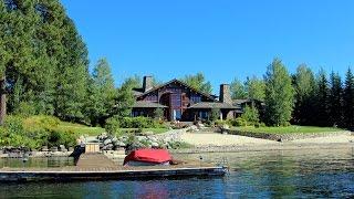 Sandy Lakefront Log Home in McCall, Idaho