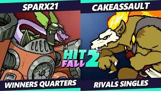 Hitfall 2 - Sparx21 (Elliana) Vs. CakeAssault (Forsburn) Rivals of Aether - RoA