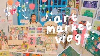 art market vlog  was it worth it? (set up, booth tour & thoughts)