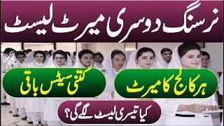 Nursing 2nd Merit List | Life After Admission in BSN | 2nd Merit List | BS Nursing Merit List2023-24