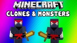 Minecraft Funny Moments - Clone Glitch, Monsters (EPIC Noob Adventures: Clones & Monsters)