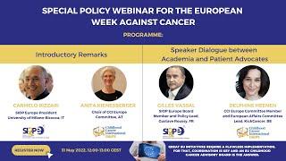 Special SIOP Europe & CCI Europe Webinar in the context of the European Week Against Cancer