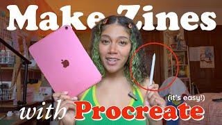 how to make zines on an ipad (beginner friendly!) ⁎⁺˳༚