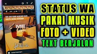 Cara membuat status wa dengan musik dan foto | bikin status wa pakai musik dan foto