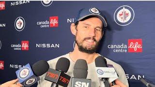 Winnipeg Jets Practice Report: Connor Hellebuyck (good insight on controversial goal allowed)