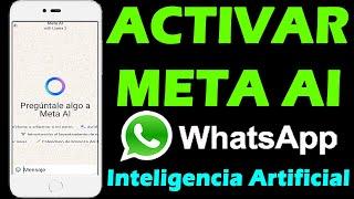 HOW TO ACTIVATE "META AI" IN WHATSAPP  WhatsApp Artificial Intelligence 