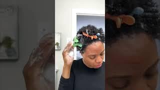 Quick and simple wash day routine on 4C hair #4chair #naturalhair #washdayroutine #shorts