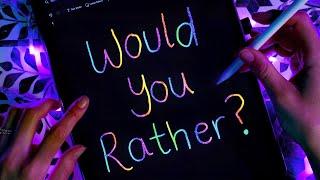 Gibi ASMR | Playing Would You Rather on an iPad