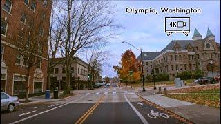 Driving in Downtown Olympia, Washington - 4K