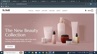 Build Beauty and Makeup Products Online Store Website  with WordPress