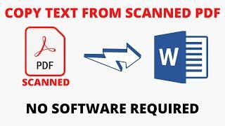 How to Copy Text from Scanned PDF Using Word