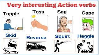 Lesson 81: Very Interesting Action verbs that you must learn#englishvocabulary