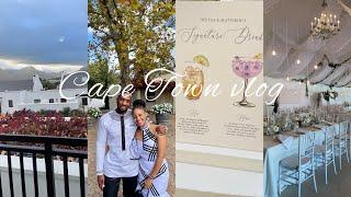 VLOG: My 1st time in Cape Town |A wedding in Stellenbosch | Meeting my man's Family.
