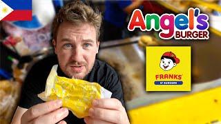 $0.25 Burgers in the Philippines  (Angel's Burger vs Franks Burger) | Buy 1 Take 1