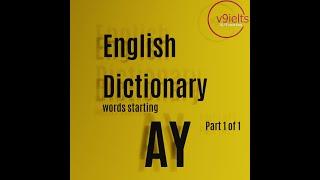 Ultimate English Dictionary words starting AY