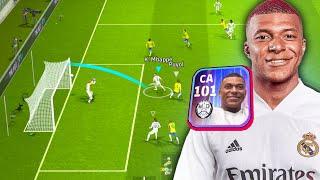 GamePlay com Mbappé 101 do Real Madrid no eFootball 24 Mobile