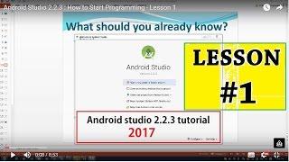 Android Studio : How to Start Programming - Lesson 1