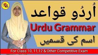 Kinds of Noun in Urdu|Ism ki kisme|Urdu Grammar By Muskaan Ma'am|Urdu Qwayed By Muskaan