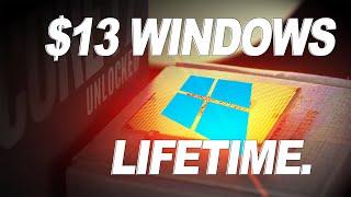 Get LIFETIME Activation of Windows 10 Pro for only $13..!!