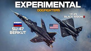 Experimental Advanced Dogfighters | Su-47 Berkut Vs YF-23 | Digital Combat Simulator | DCS |