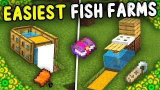 EASIEST AFK Fish Farm Minecraft Bedrock 1.21!