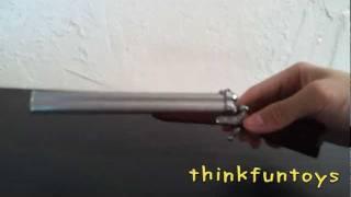 Double Barrel Shotgun Butane Lighter with LED Light