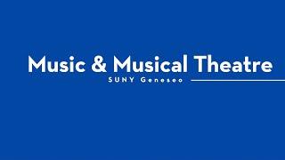 Music and Musical Theatre at SUNY Geneseo