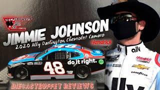 2020 JIMMIE JOHNSON DARLINGTON THROWBACK CHEVROLET CAMARO DIECASTBUFFET REVIEWS NASCAR DIECAST 1/64