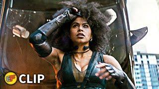 Domino Steals The Convoy Scene | Deadpool 2 (2018) Movie Clip HD 4K