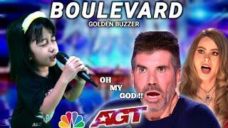 Golden Buzzer | Cute Filipino Baby sing a song Boulevard with extraordinary voice in the world