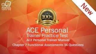 ACE personal trainer manual chapter 7 functional assessments flash cards