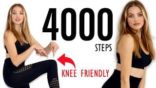 KNEE FRIENDLY 4000 Steps/ No Squats, No Jumping, Apartment Friendly Walking Workout/ Cardio At Home