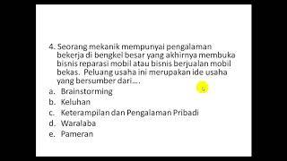 KISI KISI PTS x Ganjil kewirausahaan, perencanaan usaha, makanan awetan
