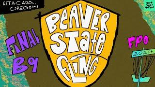 2024 Beaver State Fling | FPO FINALB9 | Handley, Scoggins, Ryan, Gannon | Jomez Disc Golf