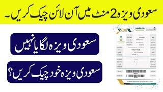 How to Check Saudi Visa Status Online | How to Check Saudi Visa Online 2024